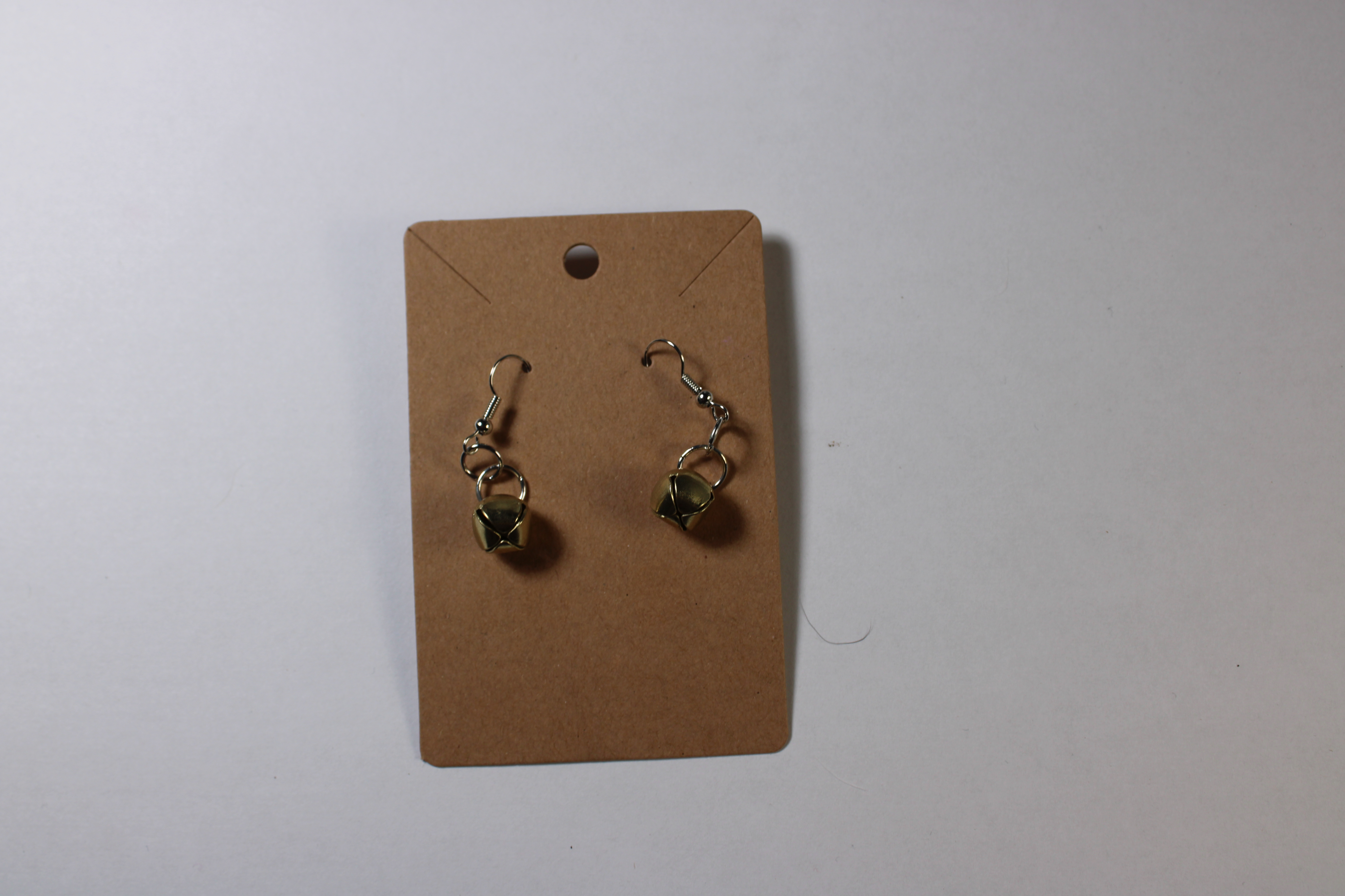 Small Brass Bell Earrings