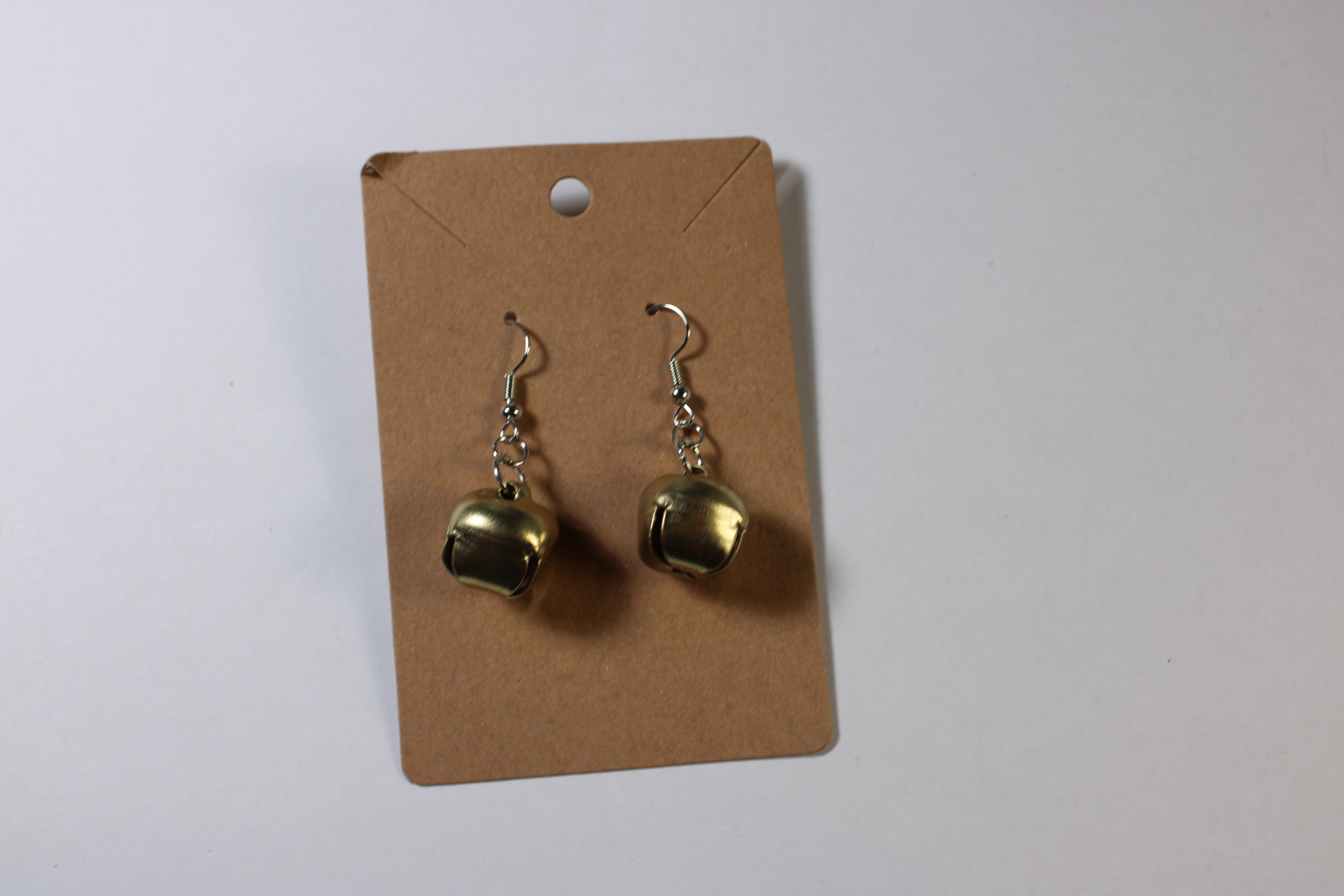 Medium Brass Bell "With Bells On" Earrings