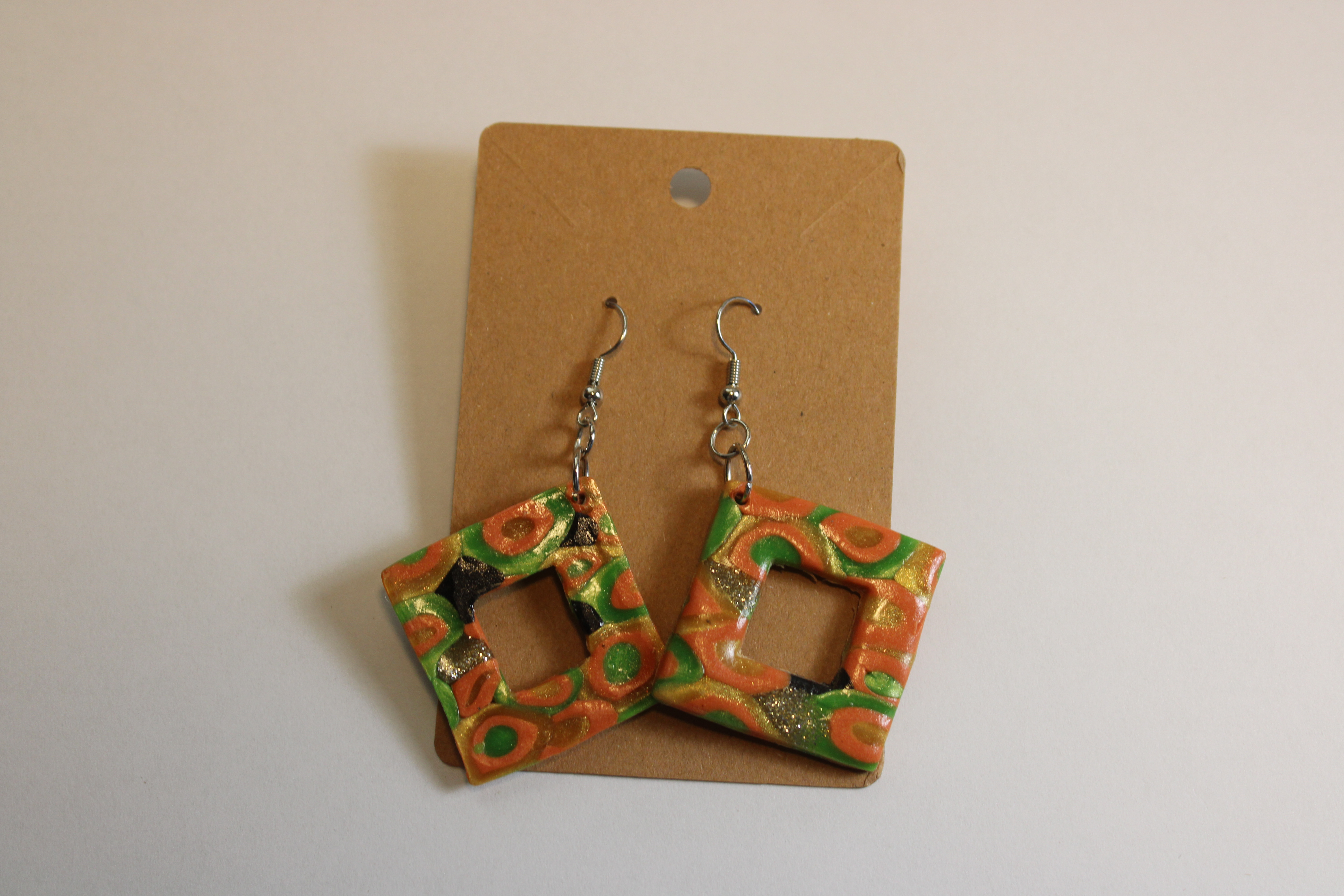 Fall Inspired Basic Square Dangle on Display Card