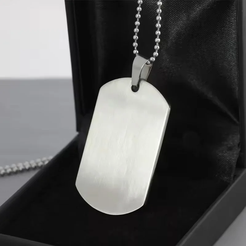Double Mars Dog Tag (Gay) pendant necklace back