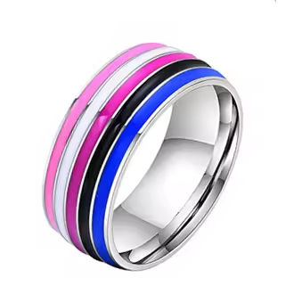 Genderfluid Pride Ring