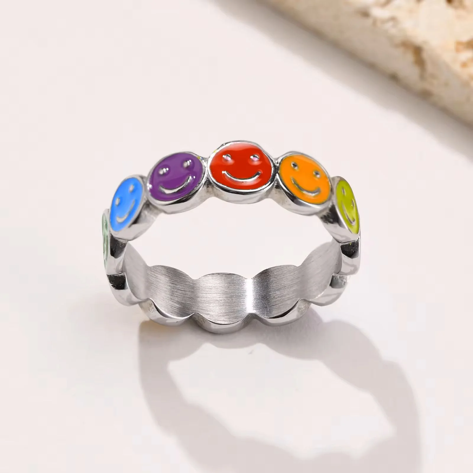 Smiling Rainbow Ring 