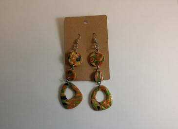 Fall Inspired Stacked Round Drops on display card