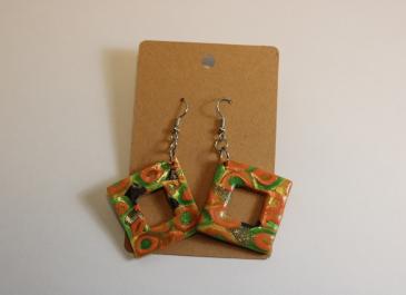 Fall Inspired Basic Square Dangle on Display Card