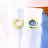 Close up of flag showing grommets